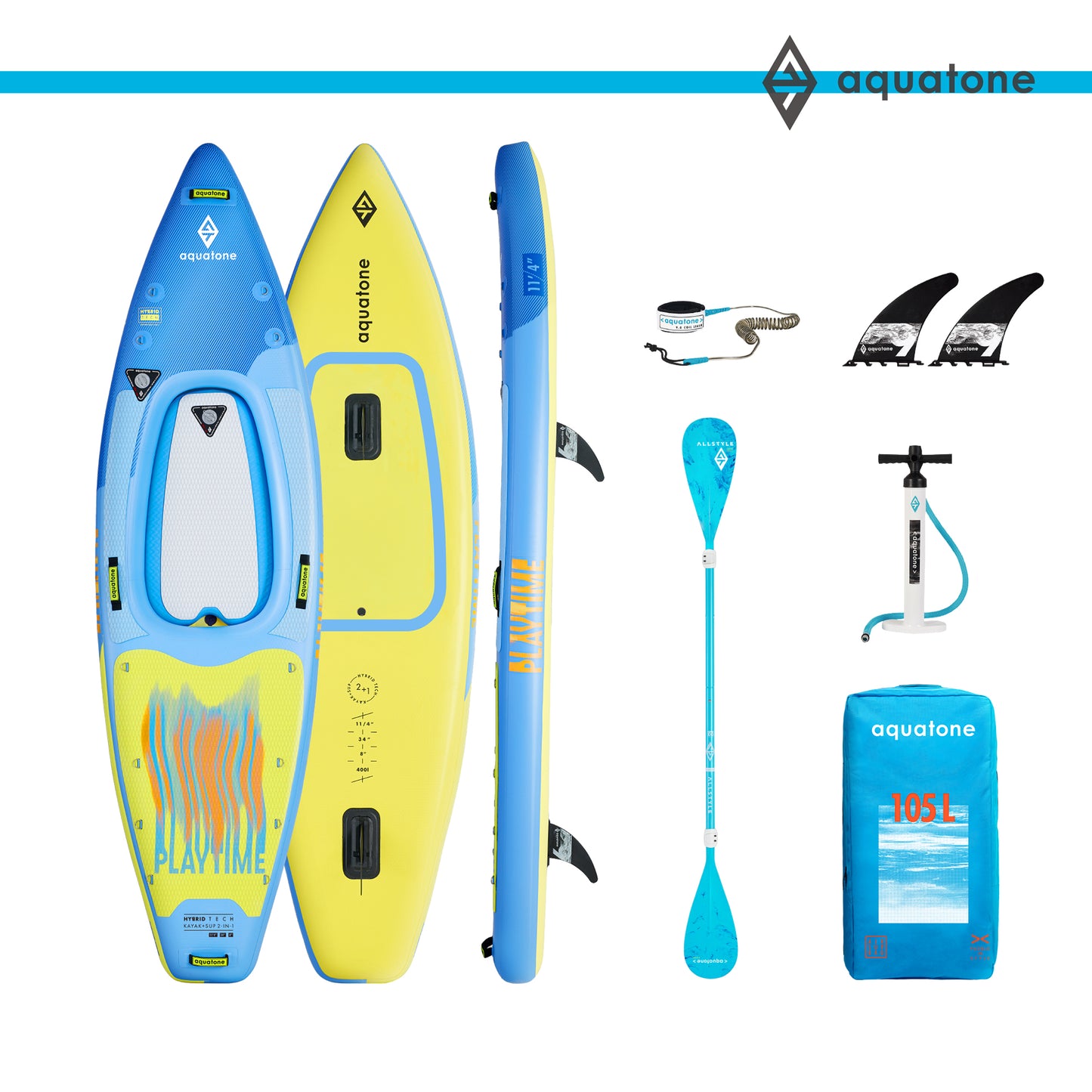 PLAYTIME 11'4" 2-In-1 SUP/KAYAK
