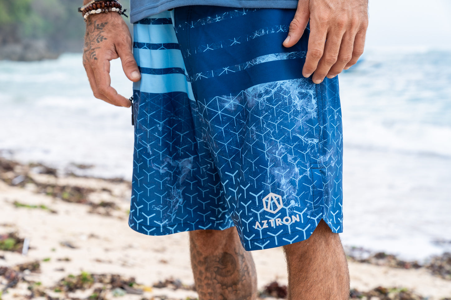 SPACE Men's Printed Boardshort 18-INCH